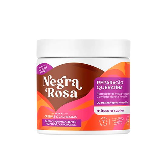 Imagem de Máscara negra rosa reparação queratina pote 500g