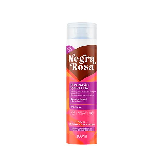 Imagem de Shampoo negra rosa reparação queratina frasco 300ml