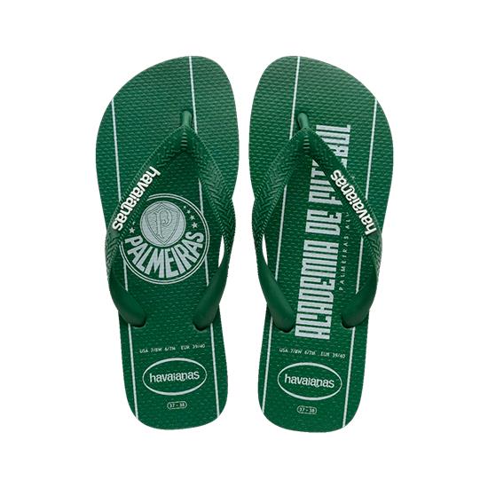 Imagem de Sandália havaianas masculina top times palmeiras verde/verde 43/44