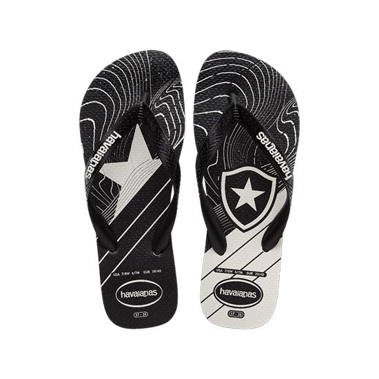 Imagem de Sandália havaianas masculina top times botafogo branco/preto 37/38