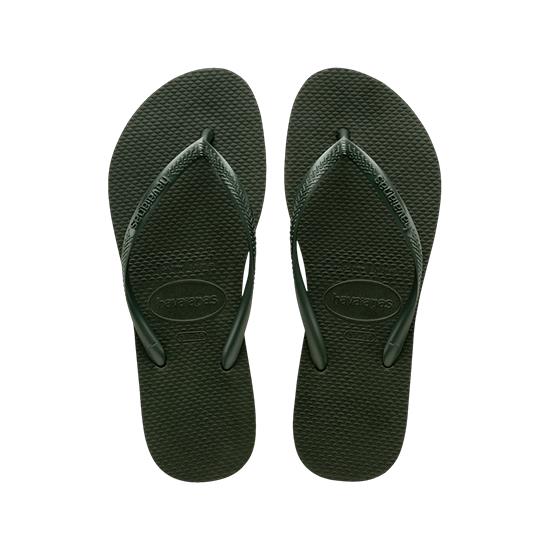 Imagem de Sandália havaianas feminina slim verde olive 41/42