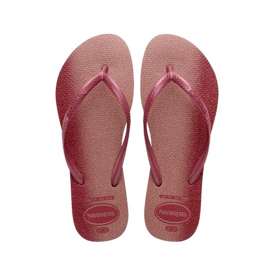 Imagem de Sandalia havaiana feminina slim gloss amaranto 37/38