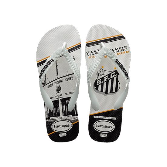 Imagem de Sandália havaianas masculina top times santos branco/branco 41/42