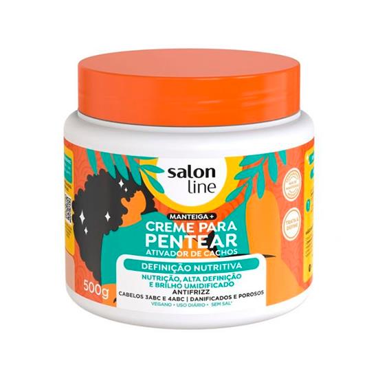 Imagem de Salon line creme pentear condicionador ativador definiçao nutritiva 500g