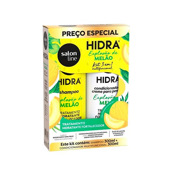 Imagem de Kit shampoo e condicionador hidra explosão de melão 300ml