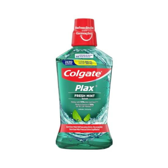 Imagem de Enxaguante bucal colgate plax fresh mint 500ml promo leve 500ml pague 350ml