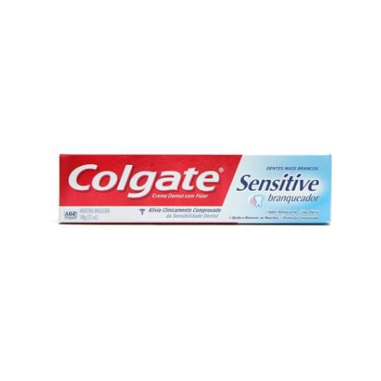 Imagem de Creme dental para dentes sensíveis colgate sensitive branqueador 100g