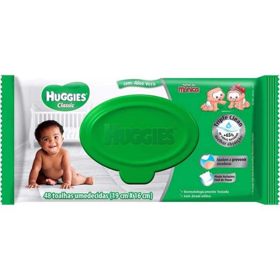 Imagem de Toalha umedecida infantil huggies max clean | com 48 unidades