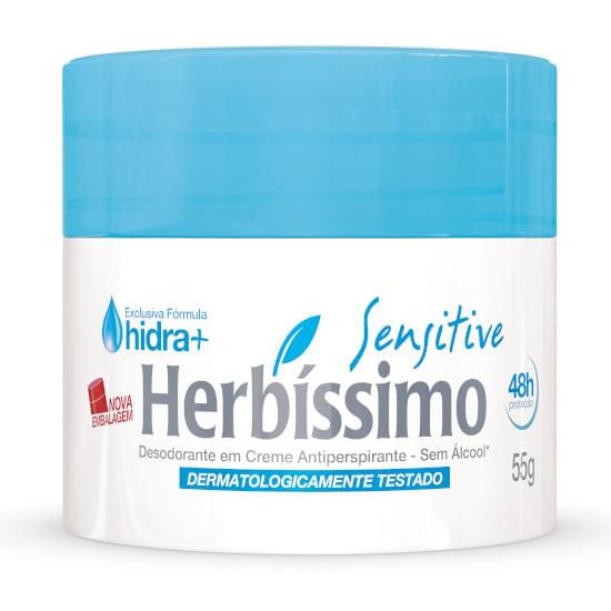 Imagem de Desodorante em creme feminino herbíssimo sensitive 55g