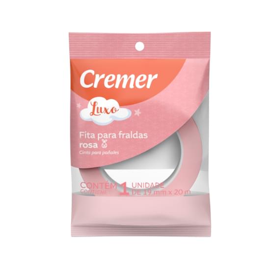 Imagem de Fita para fralda cremer rosa 19mmx20m