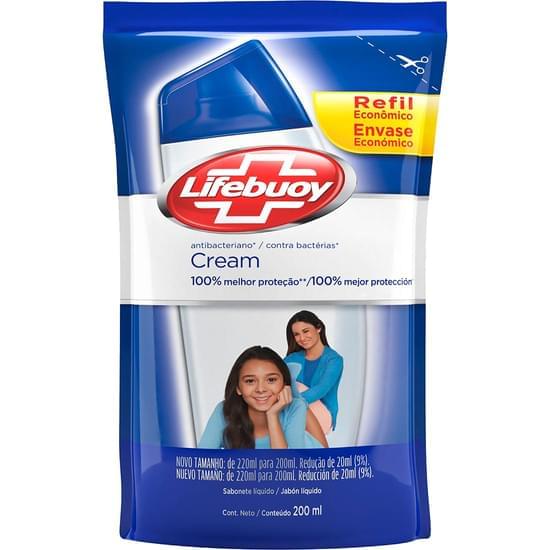 Imagem de Sabonete líquido antibacteriano para mãos lifebuoy cream 200ml