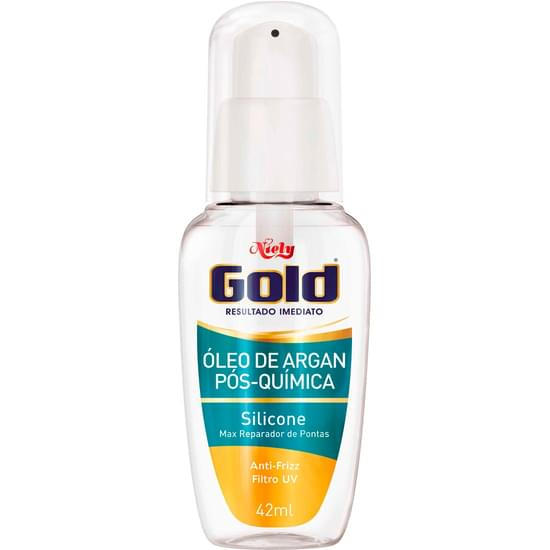 Imagem de Reparador para pontas niely gold silicone óleo de argan pós química 42ml