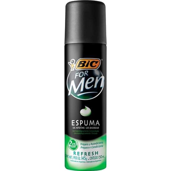 Imagem de Espuma barbear bic for men refresh 150ml 