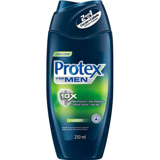 Imagem de Sabonete líquido masculino antibacteriano para corpo protex men energy 250ml