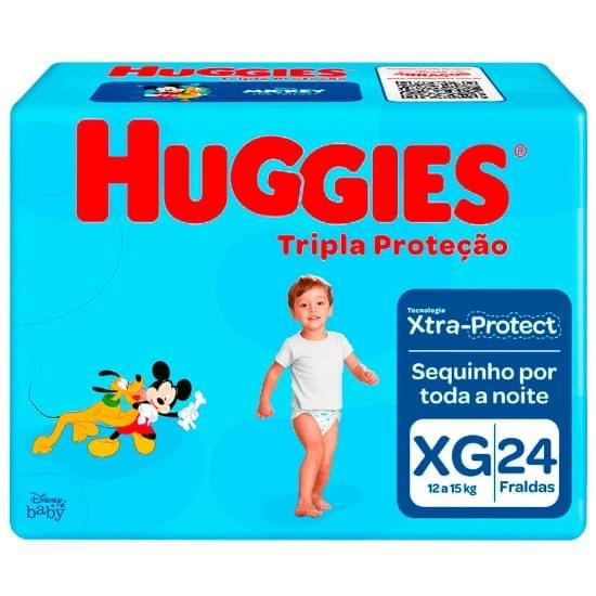 Imagem de Fralda infantil huggies tripla proteção tamanho xg jumbo | com 24 unidades