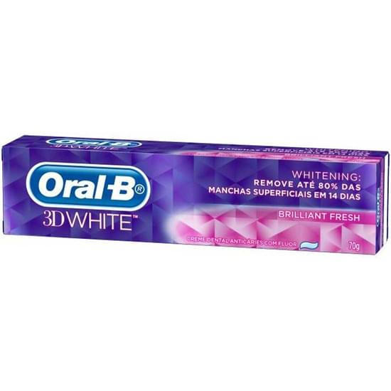 Imagem de Creme dental oral b 3d white brilliant fresh 70g