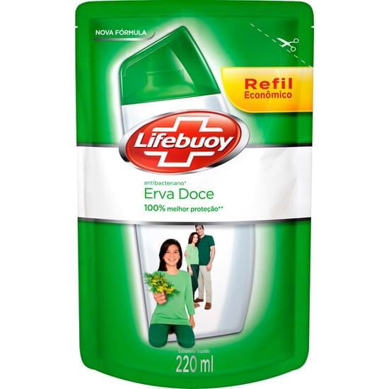 Imagem de Sabonete líquido antibacteriano para mãos lifebuoy erva doce refil 220ml