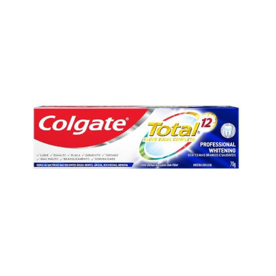 Imagem de Creme dental colgate total 12 professional whitening 70g