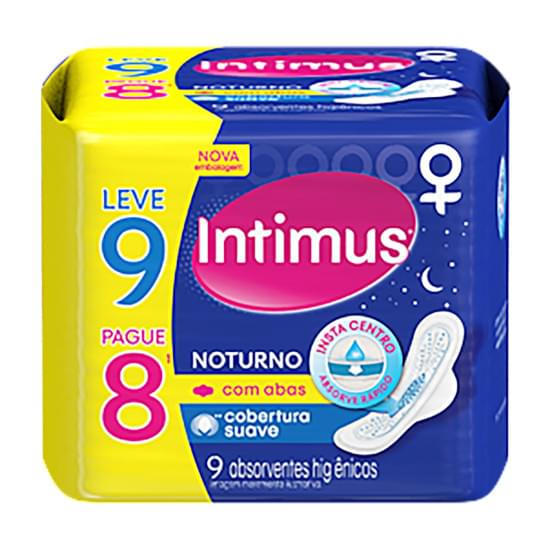 Imagem de Absorvente noturno intimus suave com abas leve 9 pague 8 unidades