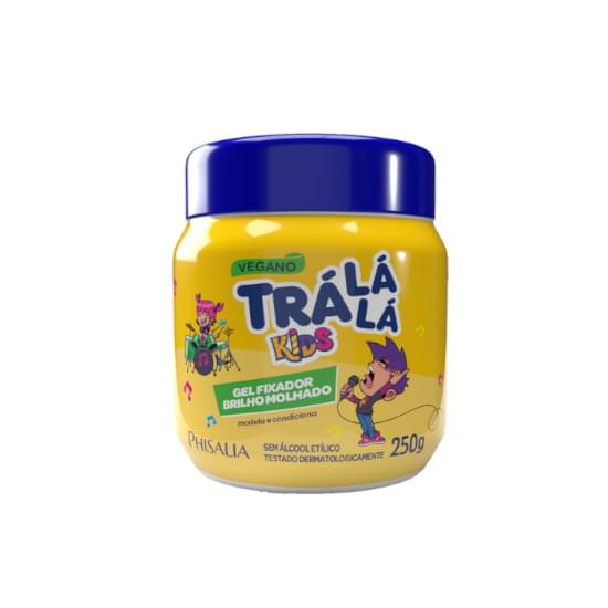 Imagem de Gel fixador trá lá lá kids sem embaraço efeito molhado 250g