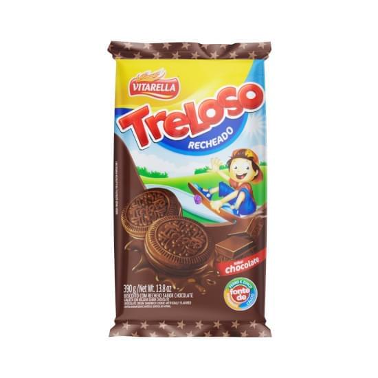 Imagem de Biscoito recheado treloso 390g choco m10 validade 13/07/21