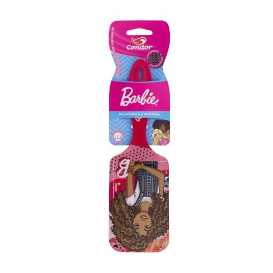 Imagem de Escova para cabelo raquete barbie condor