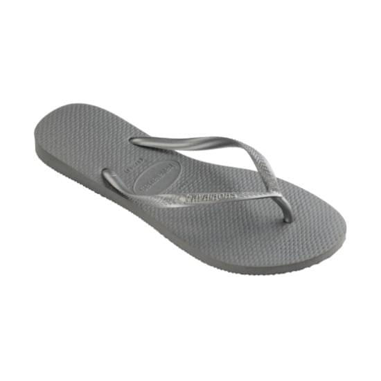 Imagem de Sandália havaianas feminina slim cinza aço 33/34