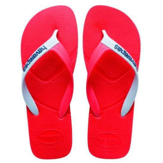 Imagem de Sandália havaianas masculino casual marrom e vermelho opaco 35/36