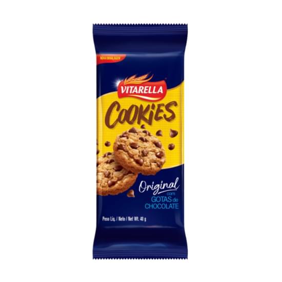 Imagem de Cookies vitarella baunilha com gotas de chocolate 40g