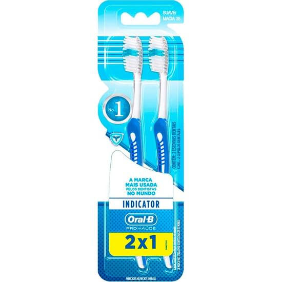 Imagem de Escova dental macia oral-b indicator clean 35 2 unidades