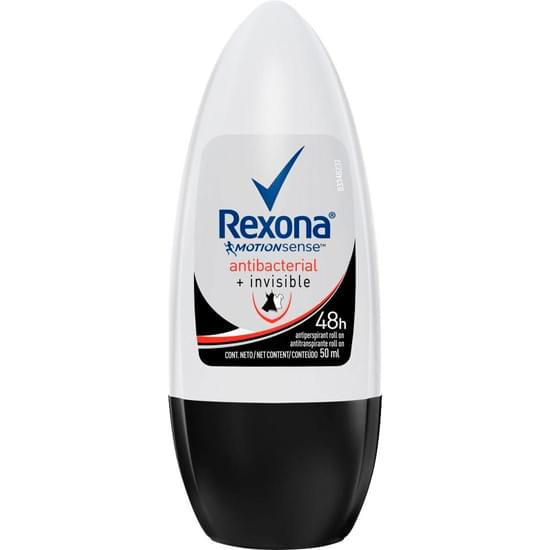 Imagem de Desodorante rexona roll-on antibacterial + invisible 50ml