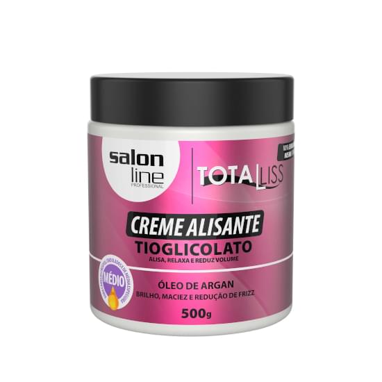 Imagem de Alisante salon line total liss médio óleo de argan 500g