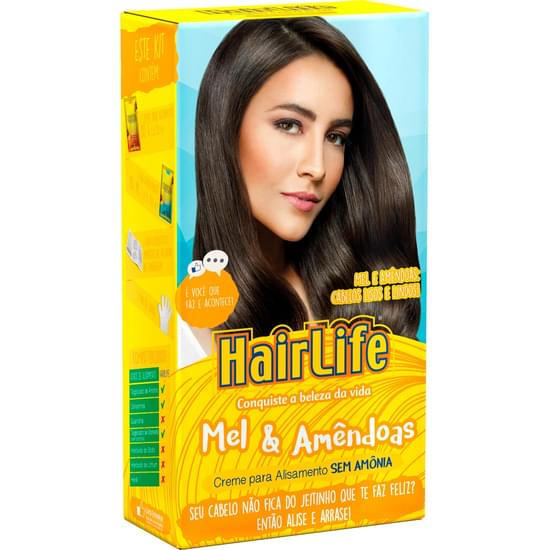 Imagem de Alisante hair life mel e amêndoas 180g