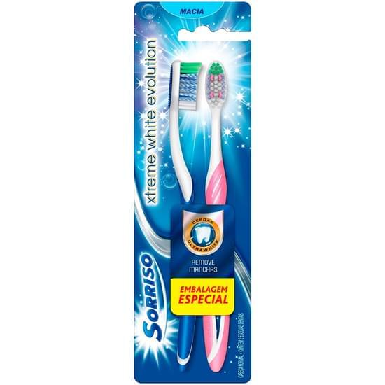 Imagem de Escova de dente sorriso xtreme white evolution 2unid promo leve 2 pague 1