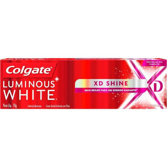 Imagem de Creme dental para clareamento colgate luminous white xd shine 70g