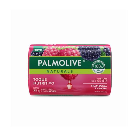 Imagem de Sabonete em barra palmolive naturals toque nutritivo framboesa e amora 85g