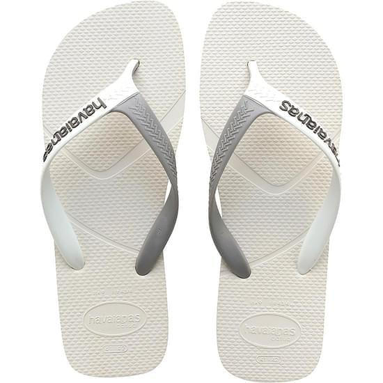 Imagem de Sandália havaianas masculino casual branco e cinza chumbo 37/38