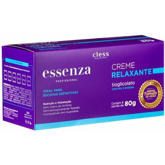 Imagem de Relaxante essenza tioglicolato mel e babosa essenza sachê 80g | com 6 unidades