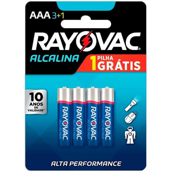 Imagem de Pilha rayovac alcalina aaa palito leve 4 pague 3 unidades