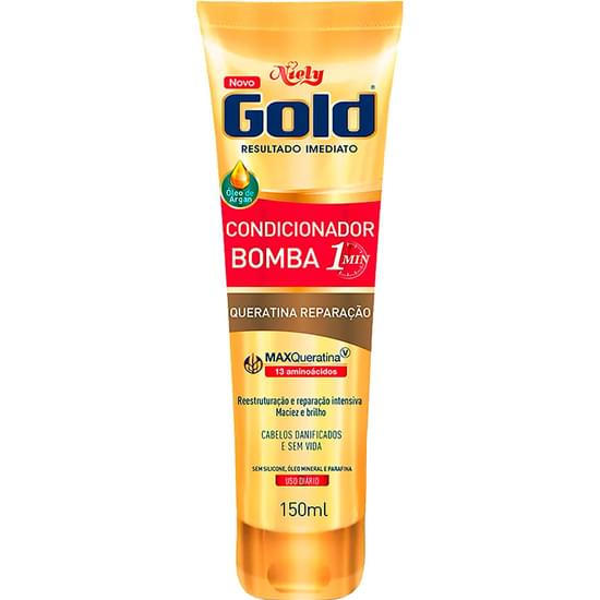 Imagem de Condicionador niely gold 1 minuto queratina reparação bomba 150ml