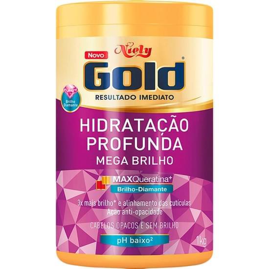 Imagem de Creme para tratamento niely gold brilho absoluto vinagre de maça + oleo de jojoba1kg