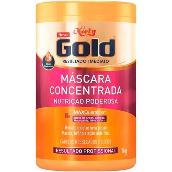 Imagem de Creme para tratamento niely gold nutrição magica oleo de coco + abacate 1kg