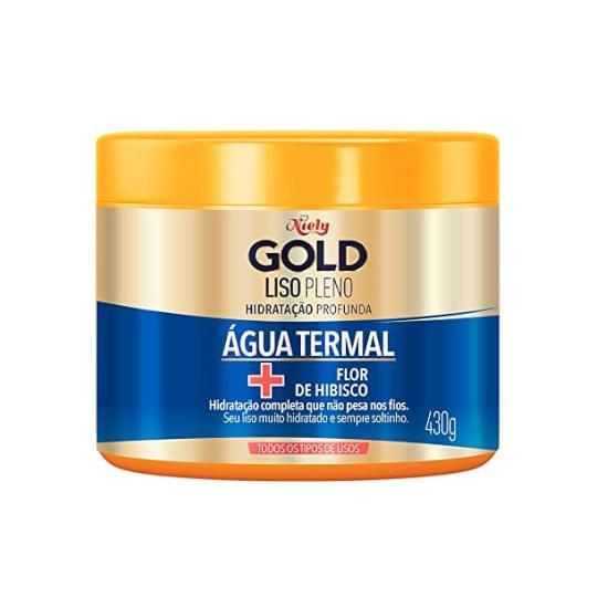 Imagem de Creme para tratamento niely gold máscara concentrada liso pleno agua termal + flor de hibisco 430g