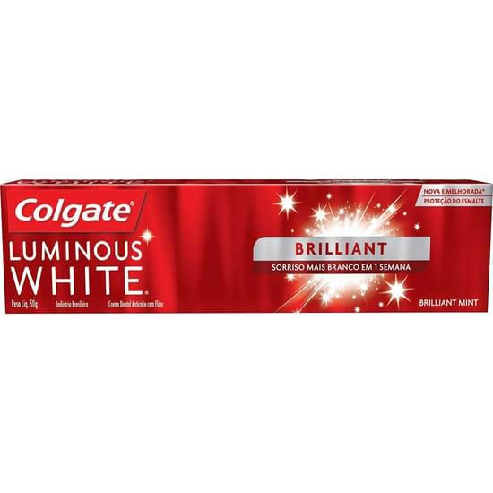 Imagem de Creme dental para clareamento colgate luminous white brilliant mint 50g