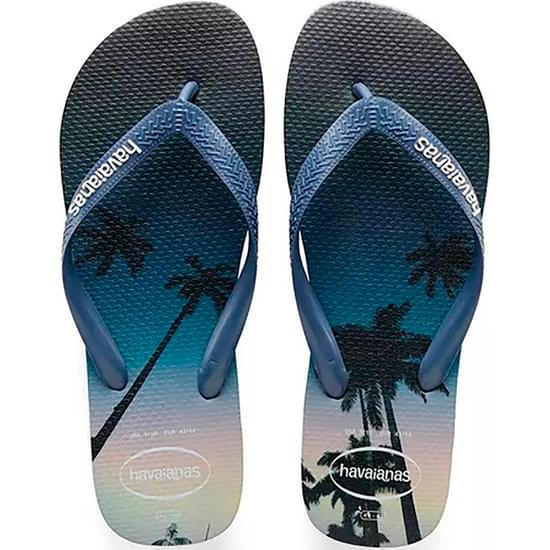 Imagem de Sandália havaianas masculino hype azul marinho e aço 41/42