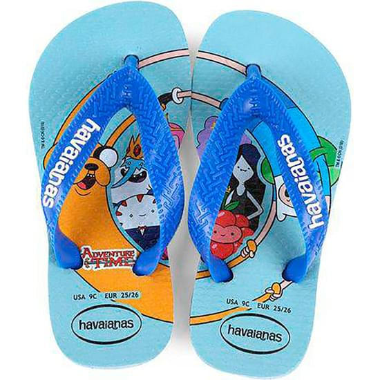 Imagem de Sándalia havaianas infantil hora de aventura azul acqua 31/32