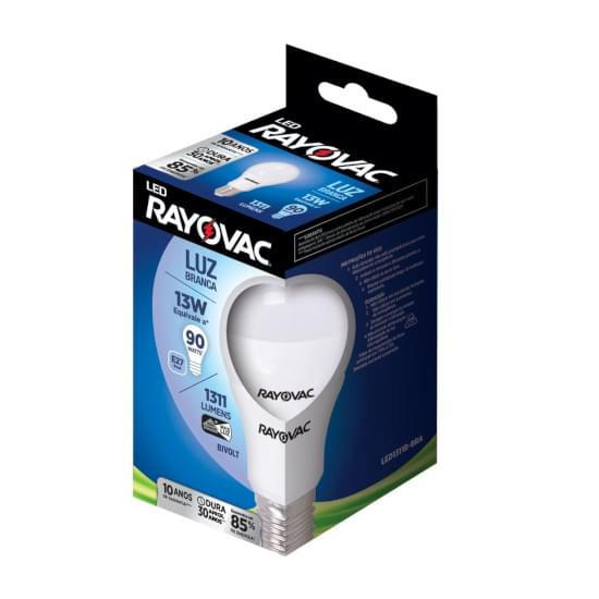 Imagem de Lâmpada rayovac bulbo led branca bivolt 13w