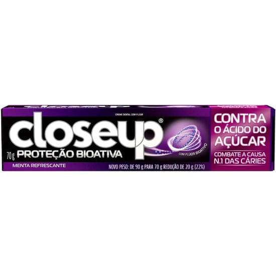 Imagem de Creme dental close up contra o ácido do açúcar proteção biotiva 70g