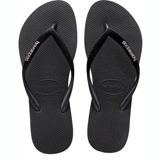 Imagem de Sandália havaianas feminina slim velvet preto 35/36