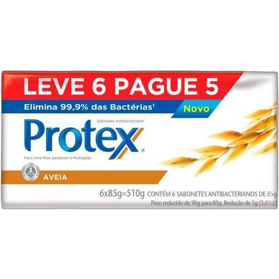 Imagem de Sabonete em barra antibacteriano protex aveia 85g promo 6un c/ desconto